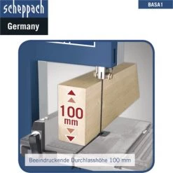SCIE À RUBAN À BOIS VOLANTS DE 205 MM 300W SCHEPPACH BASA1 -Promos SCHEPPACH Boutique 17357535 4