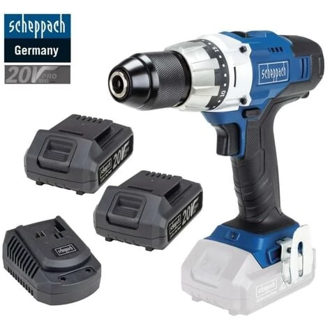 PERCEUSE VISSEUSE SANS FIL AVEC 2 BATTERIES 20V 2.0AH SCHEPPACH CDD45-20ProS 3 PERCEUSE VISSEUSE SANS FIL AVEC 2 BATTERIES 20V 2.0AH SCHEPPACH CDD45-20ProS