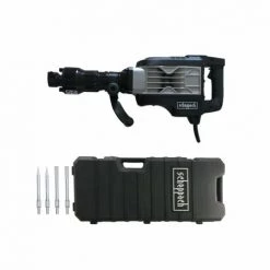 Pack Marteau Piqueur SCHEPPACH 1900W - AB1900 - 4 Burins - Black Edition - Noir