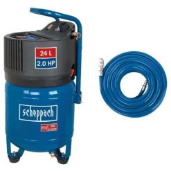 Pack SCHEPPACH Compresseur Vertical - 24L - 1500W - HC24V - Tuyau 15m