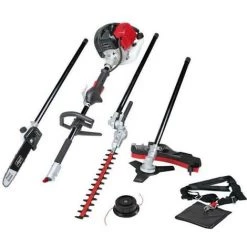 Débroussailleuse Thermique 4 En 1 SCHEPPACH 52CC (débrousailleuse, élagueuse, Taille-haies, Coupe-bordures)