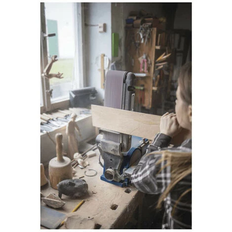 Pack SCHEPPACH Ponceuse à Bande Et à Disque 370W - BTS900 - 3 Bandes Abrasives - 9 Disques Abrasifs 5 Pack SCHEPPACH Ponceuse à Bande Et à Disque 370W - BTS900 - 3 Bandes Abrasives - 9 Disques Abrasifs – Image 3