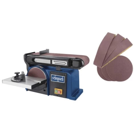 PRODUIT NEUF - EMBALLAGE ABIMÉ - Ponceuse à Bande Et à Disque SCHEPPACH - 370W 3 PRODUIT NEUF - EMBALLAGE ABIMÉ - Ponceuse à Bande Et à Disque SCHEPPACH - 370W