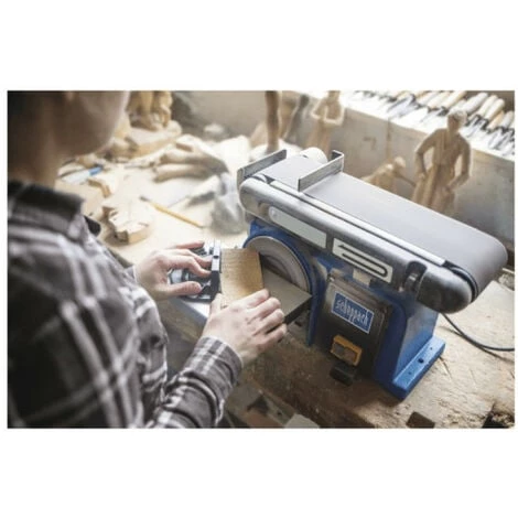 PRODUIT NEUF - EMBALLAGE ABIMÉ - Ponceuse à Bande Et à Disque SCHEPPACH - 370W 7 PRODUIT NEUF - EMBALLAGE ABIMÉ - Ponceuse à Bande Et à Disque SCHEPPACH - 370W – Image 5