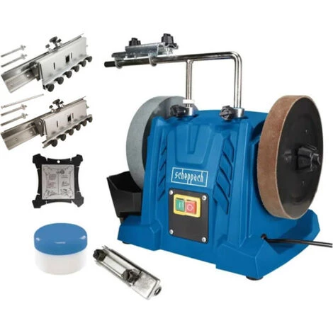 Pack SCHEPPACH Affuteuse à Eau 250mm - 150W - TIGER5000S - 2 Dispositifs 320-380 3 Pack SCHEPPACH Affuteuse à Eau 250mm - 150W - TIGER5000S - 2 Dispositifs 320-380