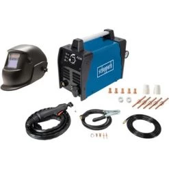 Pack SCHEPPACH Découpeur Plasma - 230V - PLC40 - Casque Soudure Auto-obscurcissant - Ensemble D'accessoires