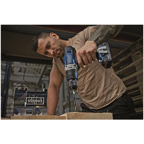 Perceuse à Percussion SCHEPPACH 20V Pro Series - 2 Batteries 4,0 Ah - 1 Chargeur Rapide - Coffret 206 Accessoires - DTB20-20ProS 4 Perceuse à Percussion SCHEPPACH 20V Pro Series - 2 Batteries 4,0 Ah - 1 Chargeur Rapide - Coffret 206 Accessoires - DTB20-20ProS – Image 2