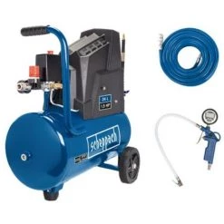 Pack SCHEPPACH Compresseur - 24L - 1100W - HC30ox - Tuyau - 15m - Poignée De Gonflage Des Pneus à Affichage Digital