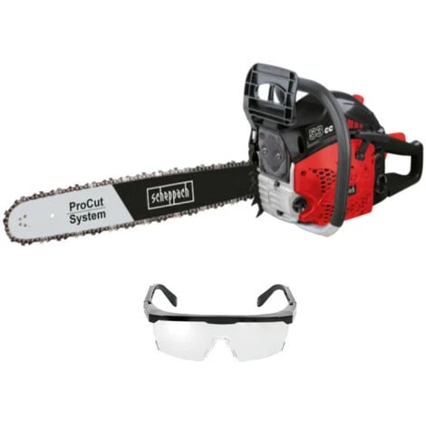 Pack SCHEPPACH ProCut Tronçonneuse Thermique - 2000 W - CSP5300 - Lunettes De Protection 3 Pack SCHEPPACH ProCut Tronçonneuse Thermique - 2000 W - CSP5300 - Lunettes De Protection