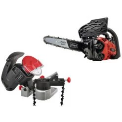 Pack SCHEPPACH Affuteuse De Chaîne - 220 W - KS1200 - Tronçonneuse Thermique ProCut - 25 Cm - 700 W - CSP2540