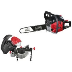 Pack SCHEPPACH Affuteuse De Chaîne - 220 W - KS1200 - Tronçonneuse Thermique ProCut - 46 Cm - 1800 W - CSH46