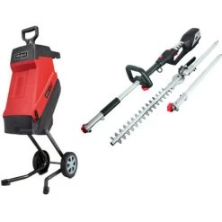 Pack SCHEPPACH Broyeur électrique - 2400 W - 2 Sac Collecteurs - GS55 - Taille-haies - 41 Cm - 900 W - TPH900