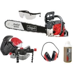 Pack SCHEPPACH Affuteuse De Chaîne - 220 W - KS1200 - Tronçonneuse Thermique ProCut - 51 Cm - 2300 W - CSH58