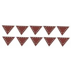 Scheppach - Lot De 10 Papiers Abrasifs Triangulaire Grain 150